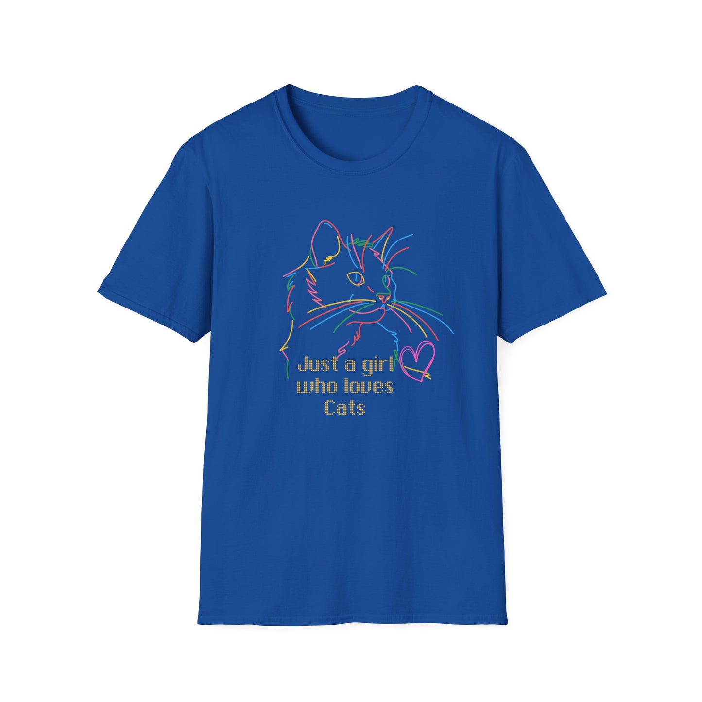 Just a Girl who loves Cats T-Shirt - Chill Core Clothing