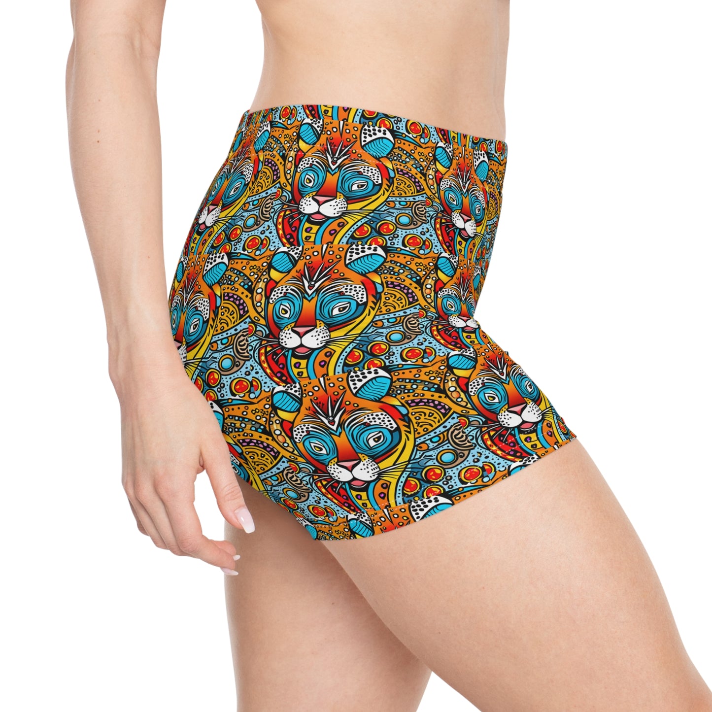 Cartoon Leopard Woman's Shorts