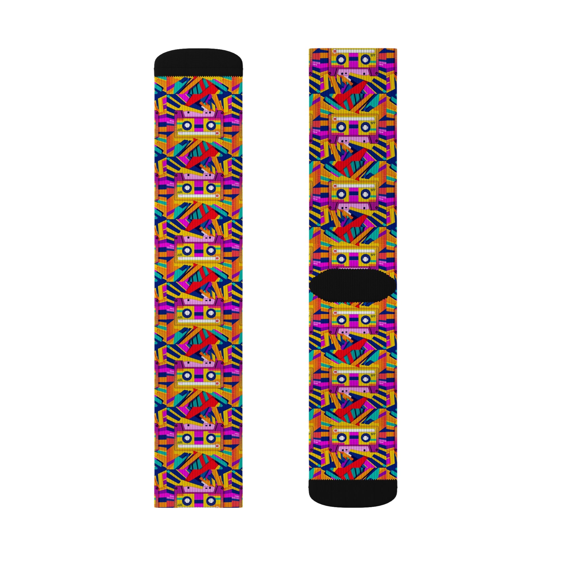 Abstract Cassette Tape Socks - Chill Core Clothing