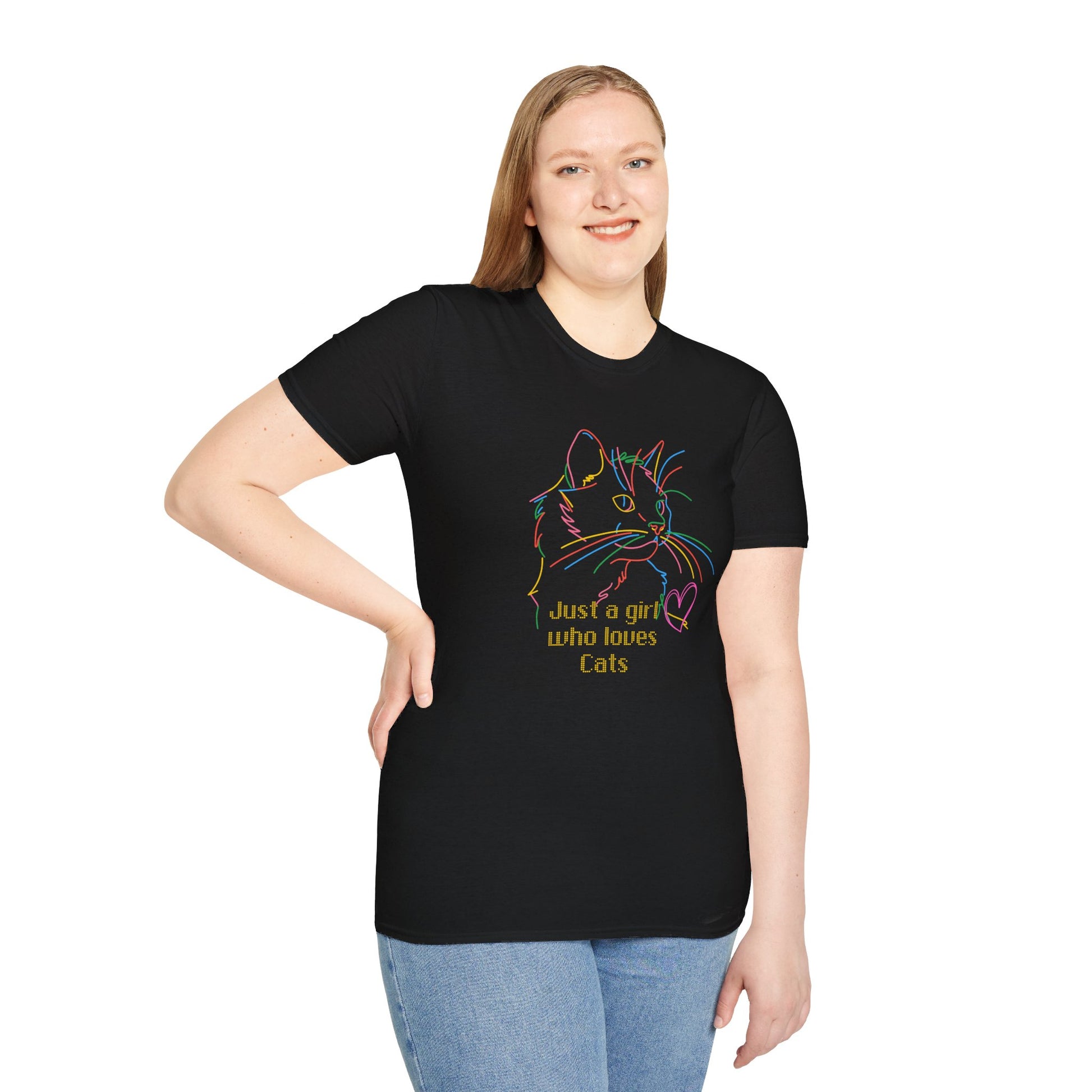 Just a Girl who loves Cats T-Shirt - Chill Core Clothing