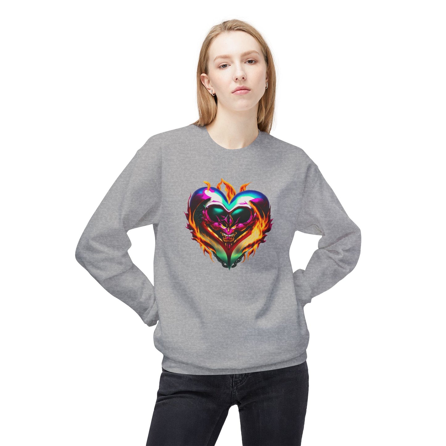 Flaming Heart Sweatshirt