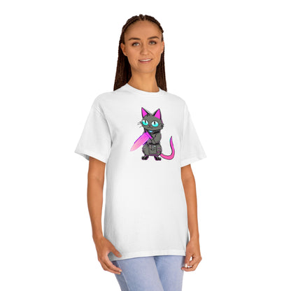 Cyber Feline Warrior T-Shirt