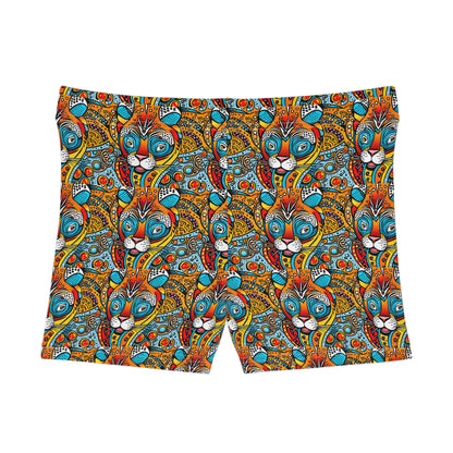 Cartoon Leopard Woman's Shorts