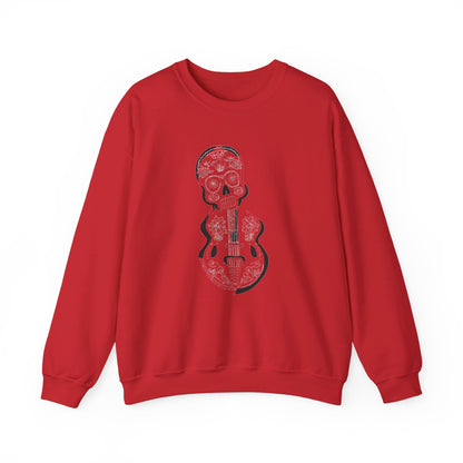 Sugar Skull with Guitar Sweatshirt