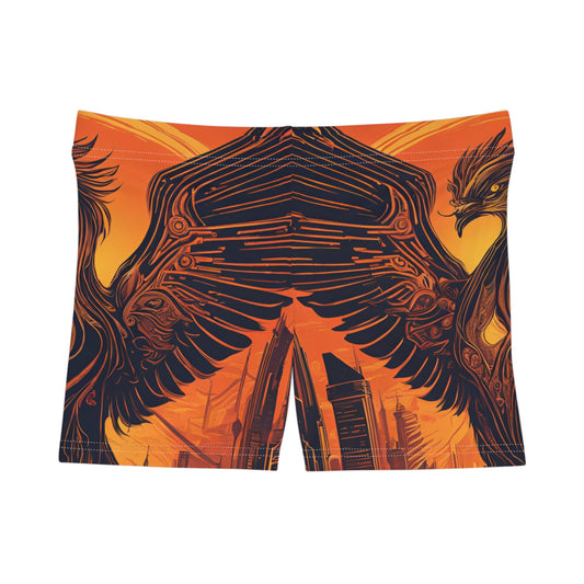 Cybernetic Phoenix Rising Woman's Shorts