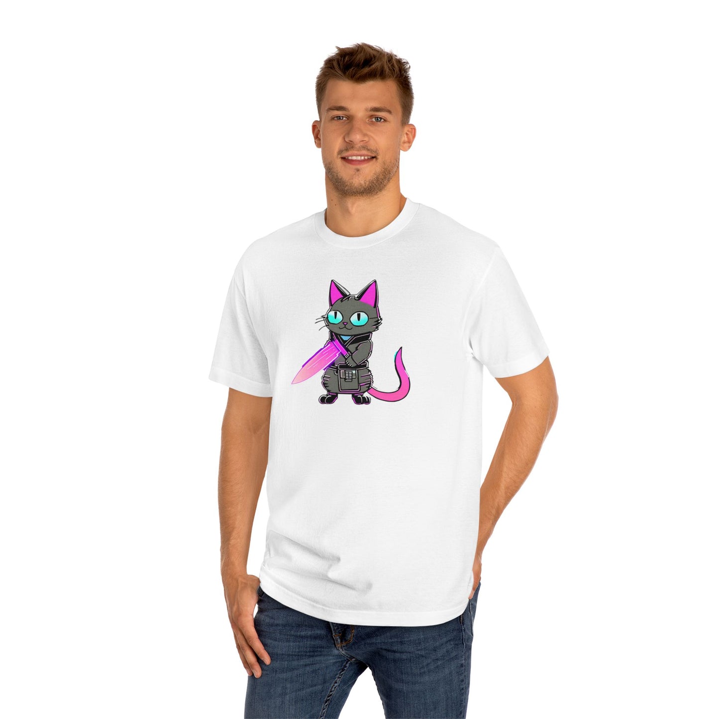 Cyber Feline Warrior T-Shirt