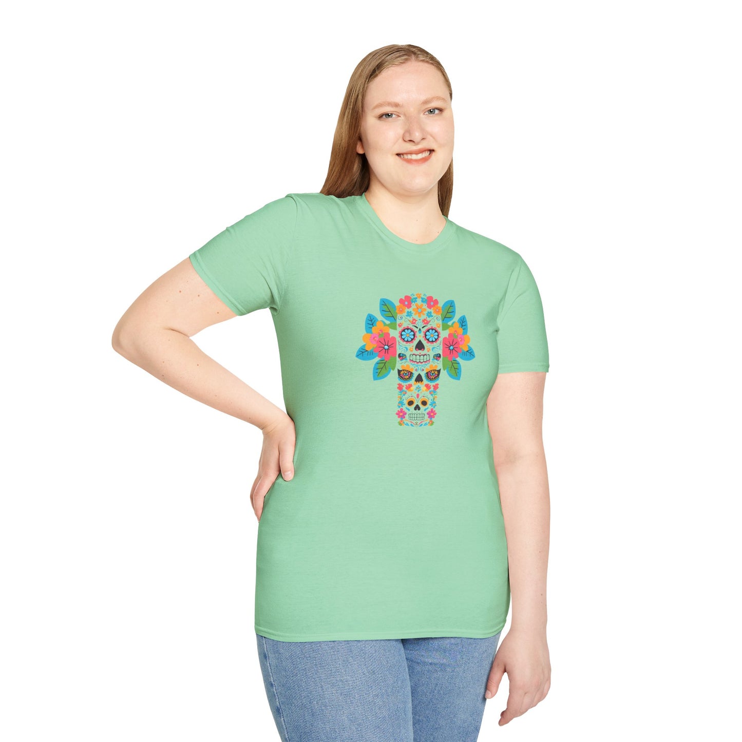 Flower Sugar Skull T-Shirt