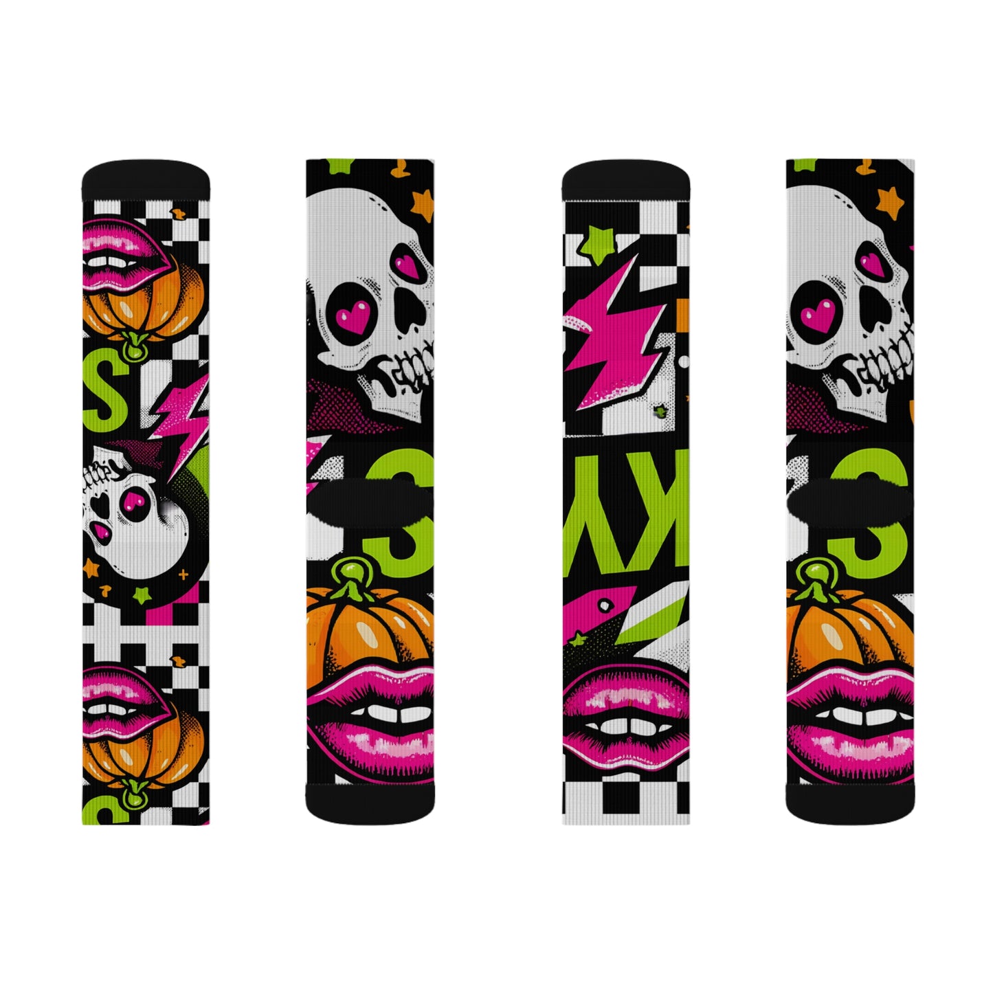 Retro Skull Socks - Chill Core Clothing